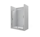 L2-E - Front shower enclosure with 1 sliding door + 1 fixed panel