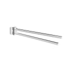Double swivel towel rail