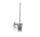 Wall-mounted toilet brush holder (installation with screws or adhesive)