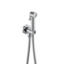 Bidet shower kit (1 way). Includes hand-shower with auto-stop, integrated bracket, water outlet and 1.2 m metal flexible hose