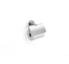 Toilet roll holder with cover (installation with screws or adhesive)
