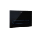 EP1 (compact version) - Electronic glass finished operating plate for concealed cistern with automatic or touchless dual flush and adjustable light in