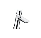 Self-closing deck-mounted basin mixer with push-button. ECO version
