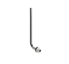 Curved flush pipe
