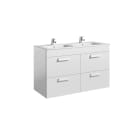 Unik (base unit with four drawers and double bowl basin)