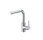 Kitchen mixer with swivel retractable L-spout