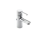 Basin mixer with pop-up waste