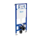 Duplo WC One - Built-in structure with dual flush cistern for wall-hung WC. Ø 90 / Ø 110 elbow