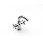 Twin-lever bidet mixer with pop-up waste