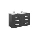 Unik (base unit with six drawers and double bowl basin)