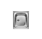 Stainless steel single-bowl kitchen sink