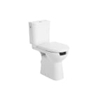 Close-coupled WC with horizontal outlet and front opening for people with reduced mobility