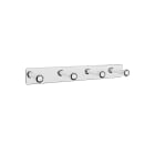 Quadruple robe hook (installation with screws or adhesive)