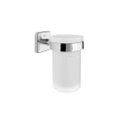 Wall-mounted tumbler holder and tumbler (installation with screws or adhesive)