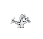 Twin-lever bidet mixer with ball-valve jet regulator