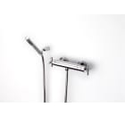 Wall-mounted thermostatic shower mixer