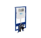 DUPLO WC COMPACT - Concealed floor standing structure with compact cistern (8 cm) and dual flush (4/2 - 4.5/3 - 6/3 L). 90 ø elbow.