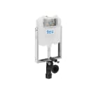 BASIC WC COMPACT - Concealed structure with compact cistern (8 cm) and dual flush (4/2 - 4.5/3 - 6/3 L). 90 ø / 110 ø elbow