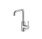 Basin mixer, integrated lateral handle, with pop-up waste, Cold Start
