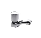 Basin pillar tap with aerator (blue index)
