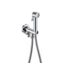 Bidet shower kit (2 ways). Includes hand-shower with auto-stop, integrated bracket, water outlet and 1.2 m metal flexible hose
