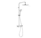 T-Round - Thermostatic shower column with shelf