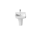 Semi-pedestal for compact basin
