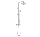 Twin-lever shower column with fixed height