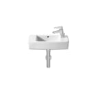 Wall-hung or over countertop vitreous china basin