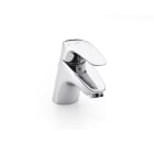 Basin mixer with pop-up waste