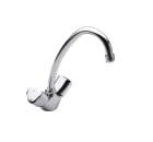 Kitchen or laundry sink mixer with swivel spout