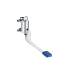 Foot - Self-closing one-water foot pedal faucet. Wall-mounted. Foot operated