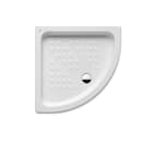 Ceramic corner shower tray with antislip base