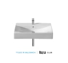 Wall-hung or over countertop basin