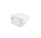 Vitreous china wall-hung WC with horizontal outlet