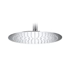 Round adjustable stainless steel shower head for wall or ceiling installation in chrome