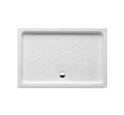 Ceramic rectangular shower tray with antislip base