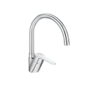 Kitchen sink mixer with swivel spout