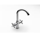 Twin-lever basin mixer with pop-up waste. L-Size