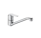 Kitchen sink mixer with swivel spout