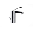 Basin mixer with pop-up waste
