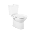 Round- Close-coupled WC with horizontal outlet