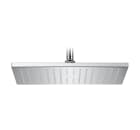 Square adjustable ABS shower head for wall or ceiling installation in chrome