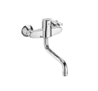 Pro - Wall-mounted basin mixer with swivel spout and handle for people with reduced mobility