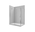 L2-E - Front shower enclosure with 1 sliding door + 1 fixed panel