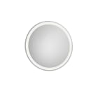 Round mirror with perimeter LED lighting and demister device. Colour temperature: 4000K