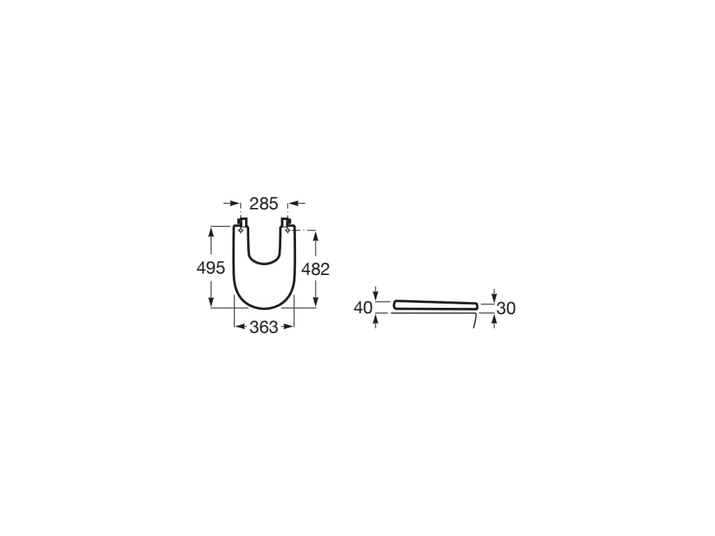 Esquema de cotas