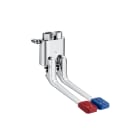 Foot - Self-closing foot pedal faucet. Wall-mounted. Foot operated