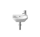 Compact wall-hung vitreous china basin