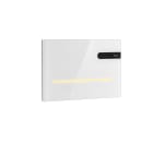 EP2 - Electronic glass finished operating plate for concealed cistern with automatic or touchless dual flush and adjustable light in multiple colour choice